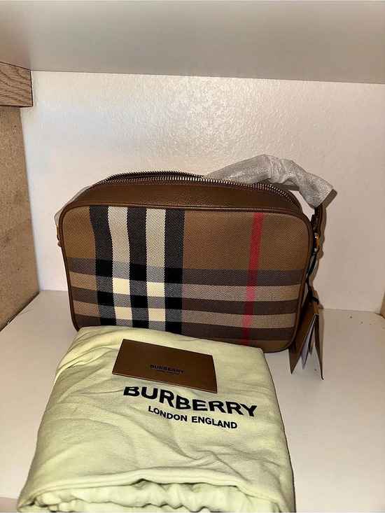 Burberry Handbags - Burberry Crossbody Bag Check Crossbody Bag in Brown & Black